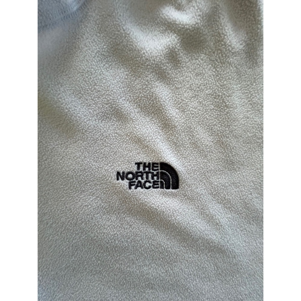 The North Face Mens Fleece 1/4 Zip Pullover Jacket TKA 100 Cream Off-White XL - Picture 5 of 11